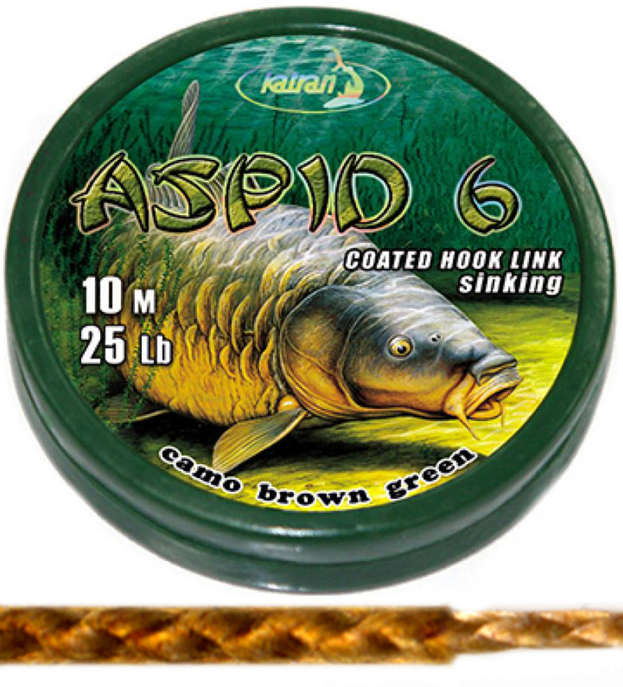 Katran ASPID 6 25Lb 10m Coated Braided Hooklink