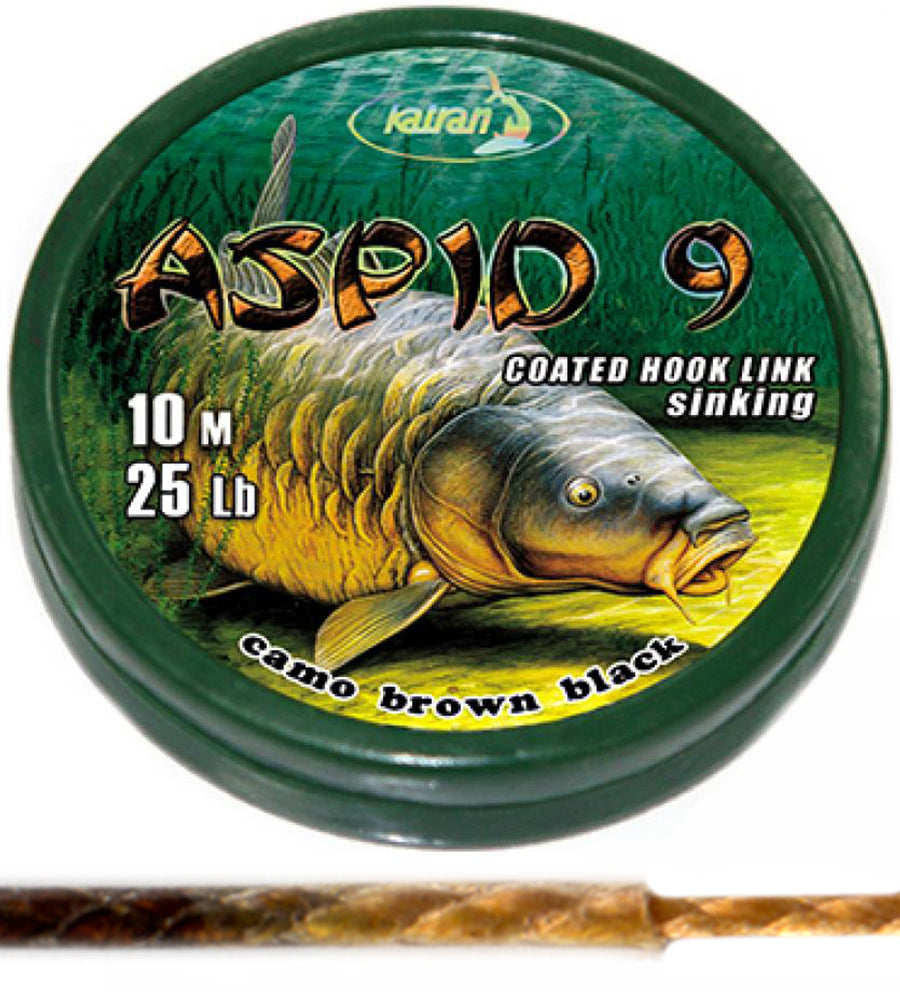 Katran ASPID 9 25Lb 10m Coated Braided Hooklink