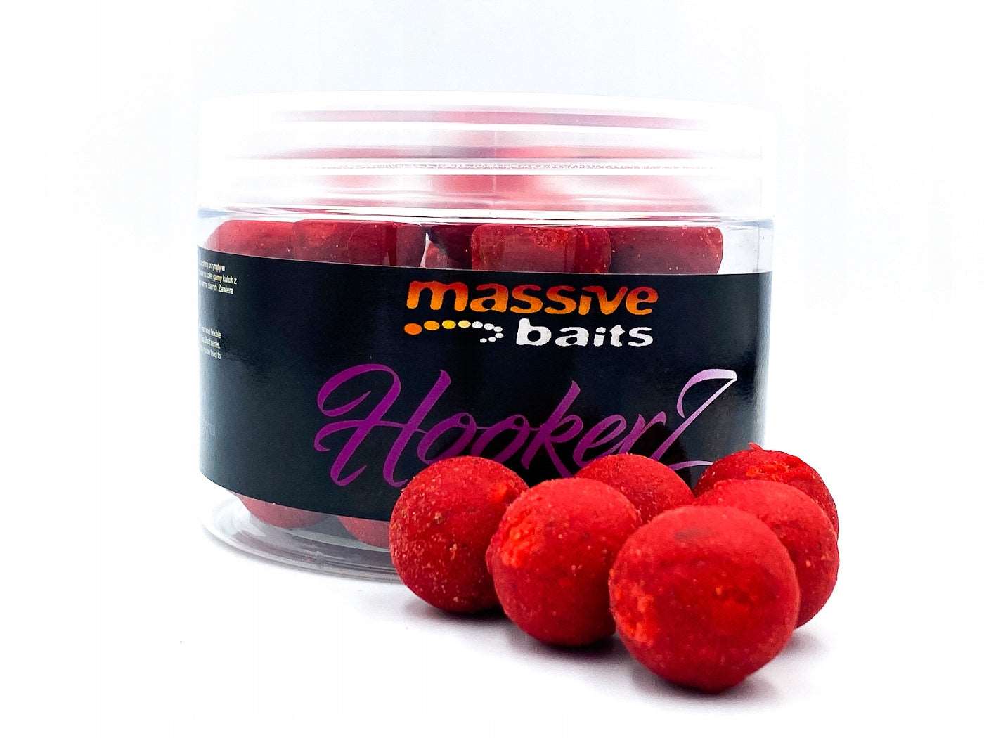 Massive Baits Hookerz Strawberry Bergamotta Hard Boilas 18mm