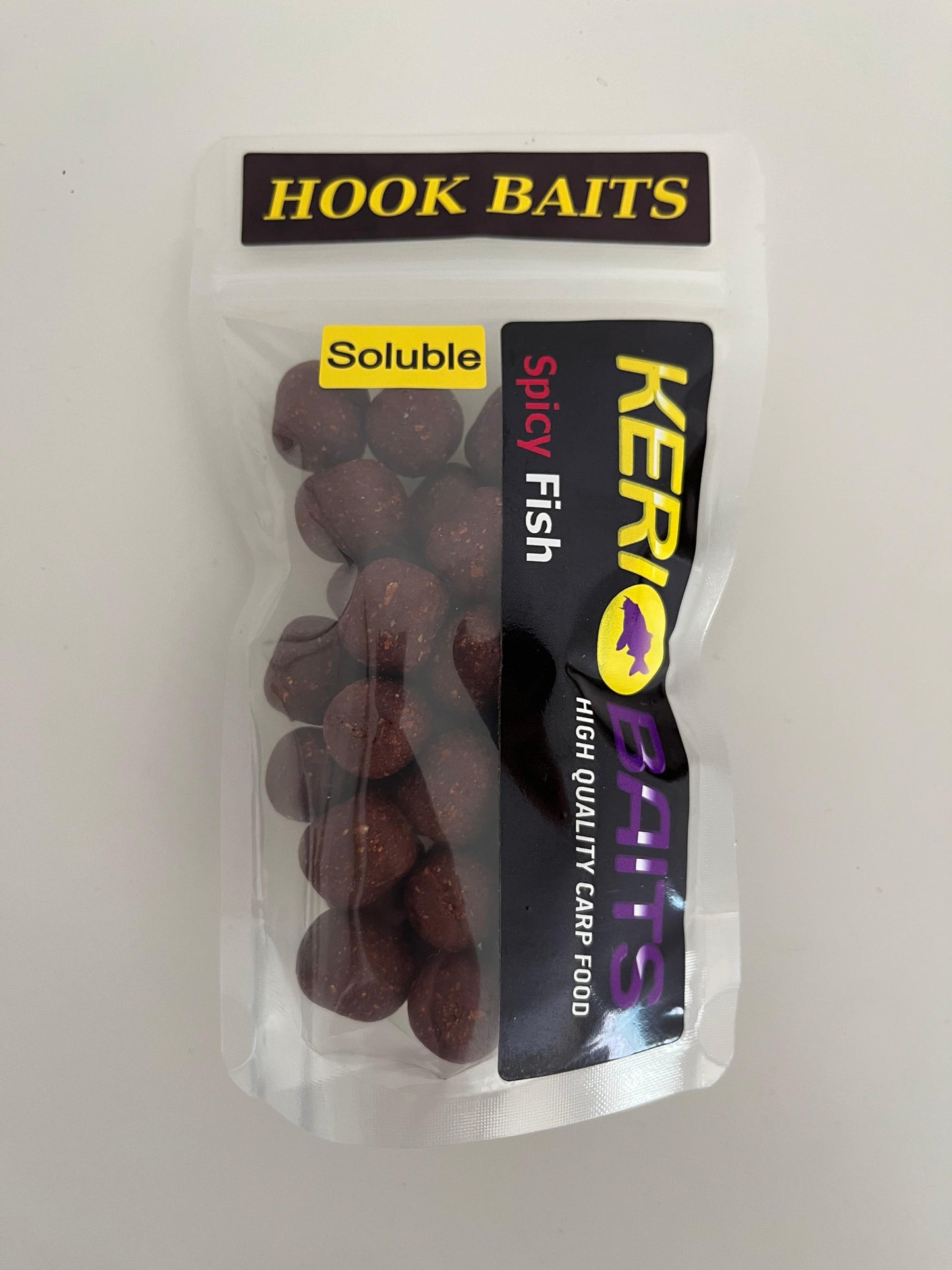 Kerio Baits Spicy Fish Šķīstošās ēsmas Boilas