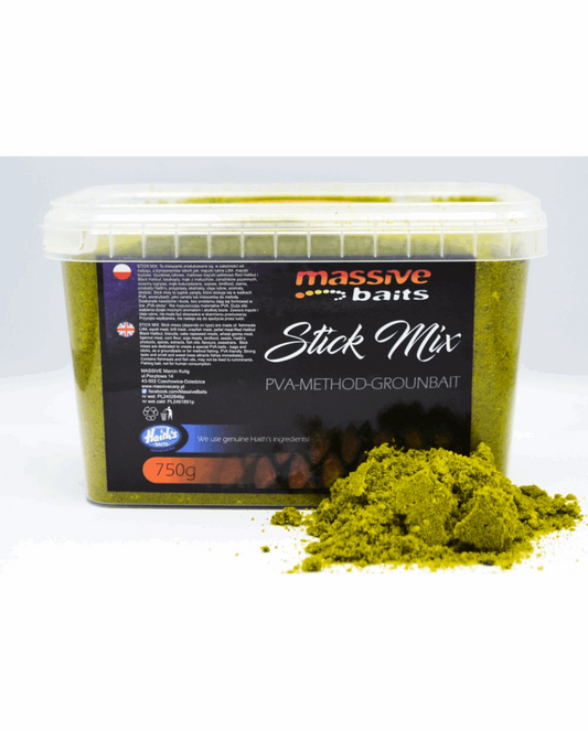 Massive Baits Green Mulberry Stik/Metod Miks 0.75kg