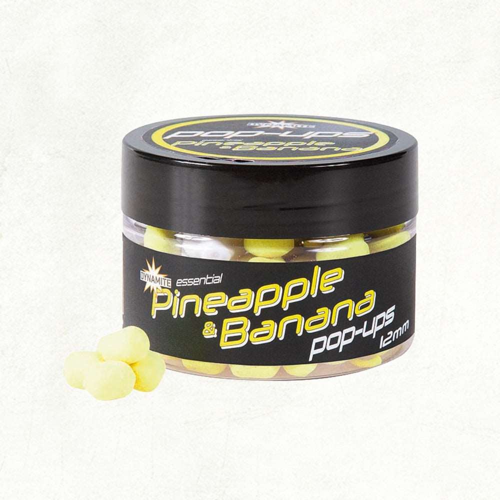 Dynamite Baits Fluro Pineapple Banana Peldošās Boilas 12mm