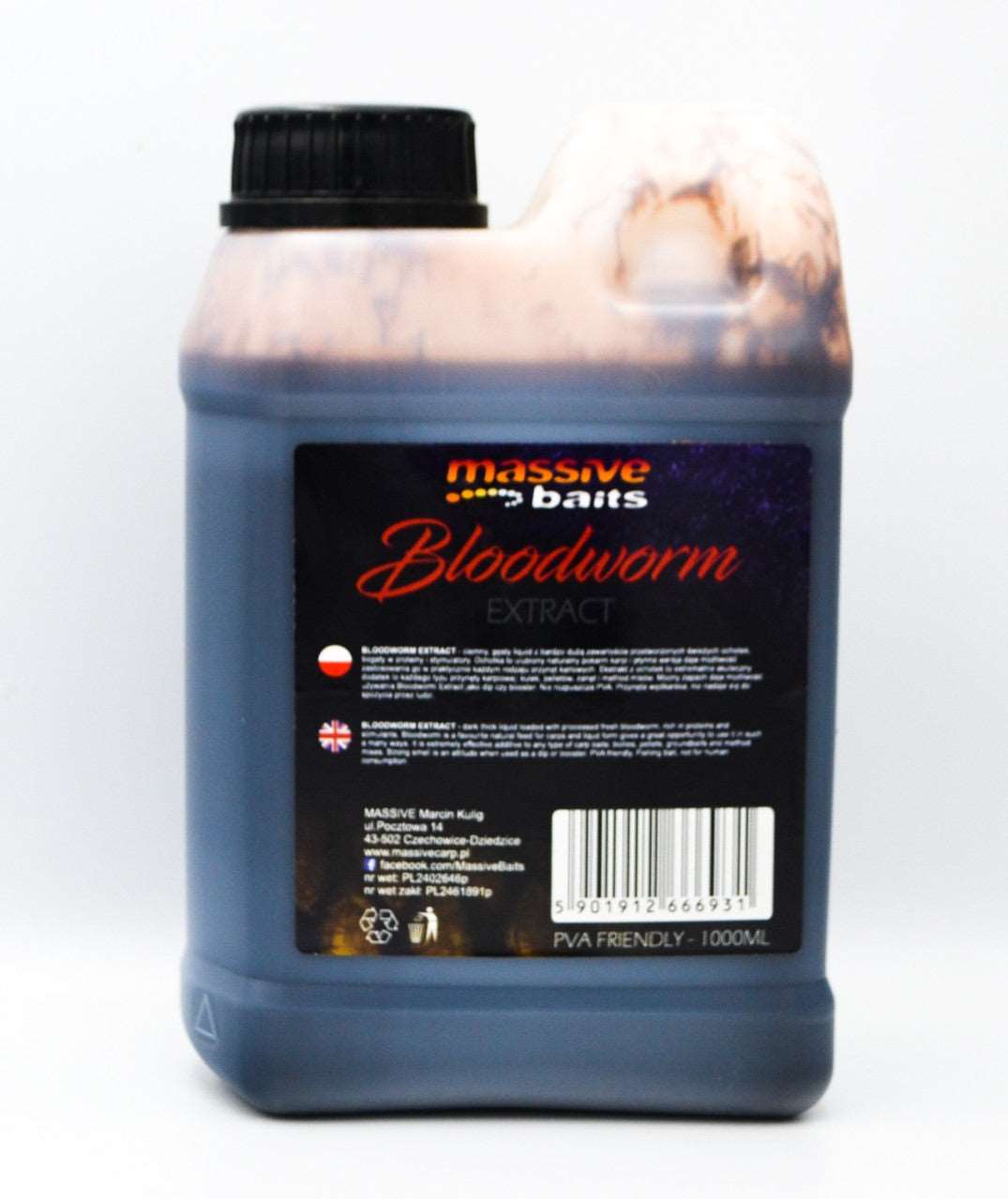 Massive Baits Bloodworm Extract Likvīds 1000ml