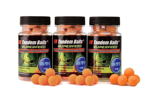 Tandem Baits Diffusion Red Krill Peldošās Boilas 12mm