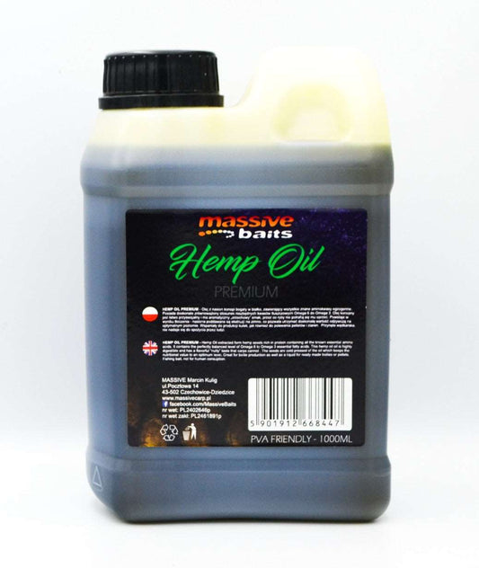 Massive Baits Hemp Oil Premium Likvīds 1000ml