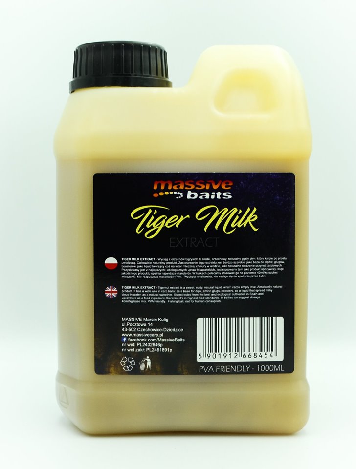 Massive Baits Tiger Milk Extract Likvīds 1000ml