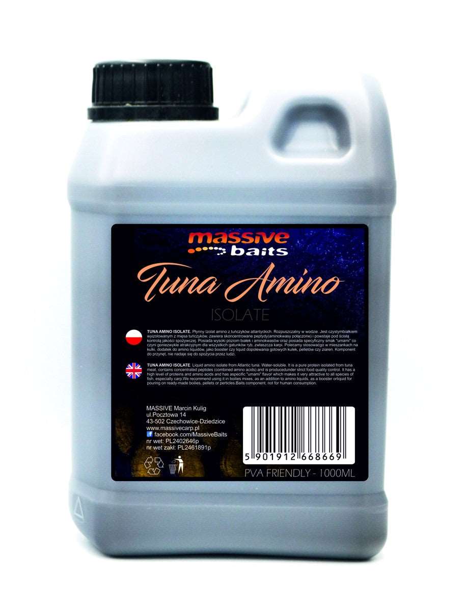 Massive Baits Tuna Amino Isolate Likvīds 1000ml