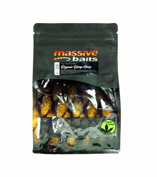 Massive Baits Organic Hemp Boilies 18mm 1kg