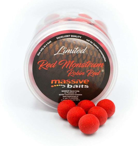 Massive Baits Red Monstrum Robin Red Peldošās Boilas 14mm