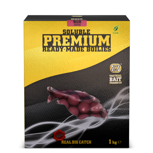 SBS Šķīstošās Premium Boilas Krill & Halibut 24mm 1kg