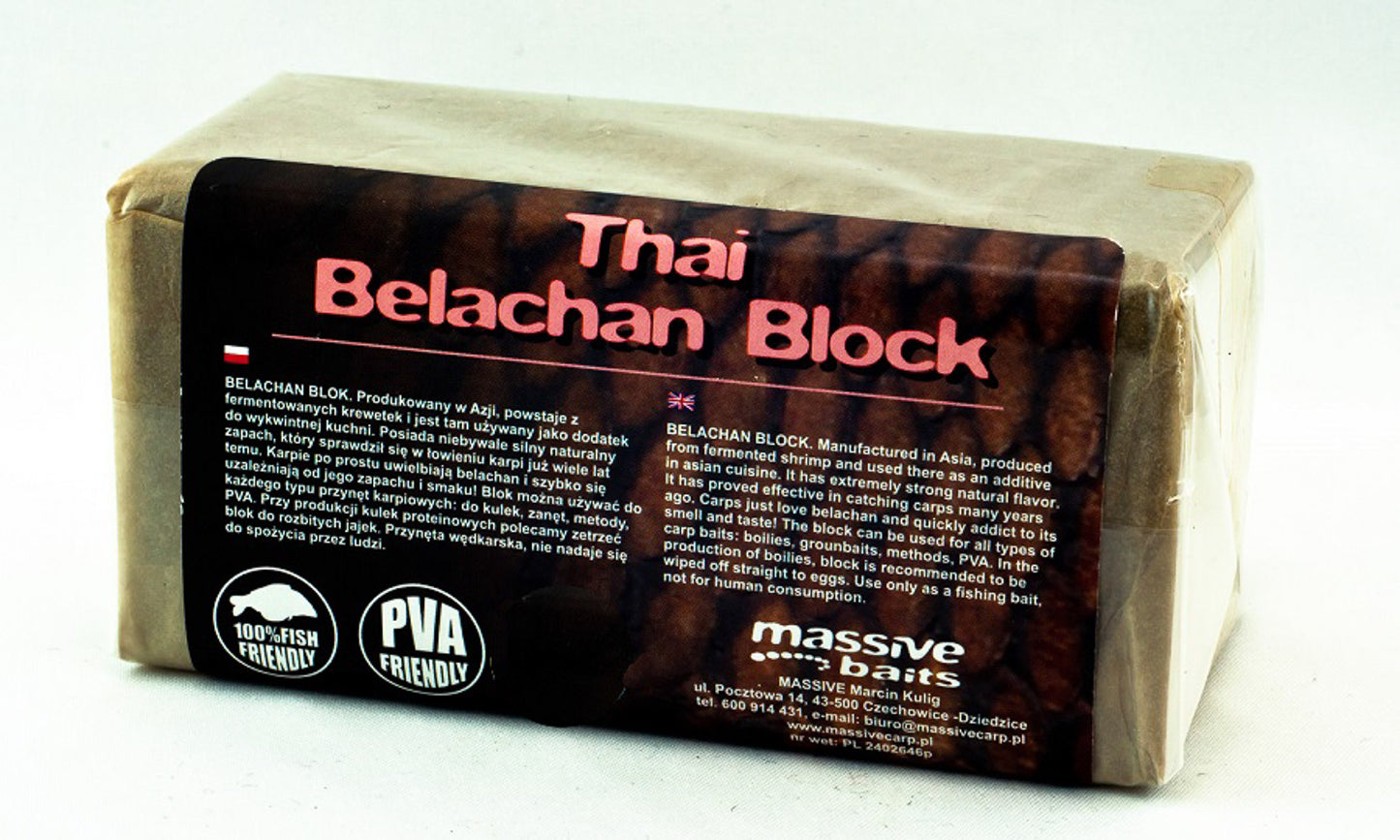 Massive Baits Thai Belachan Block 0.25kg