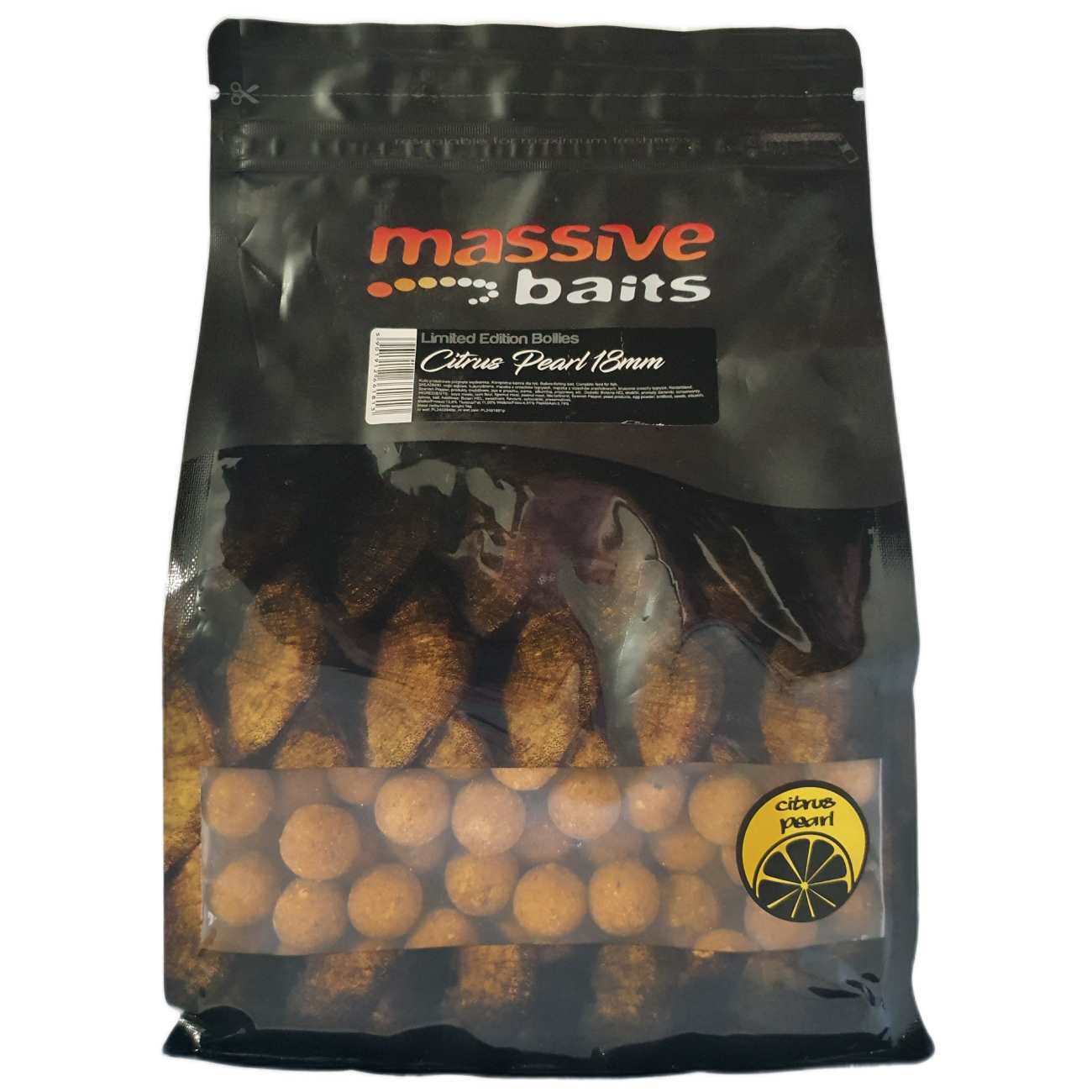 Massive Baits Citrus Pearl Boilas 18mm 1kg