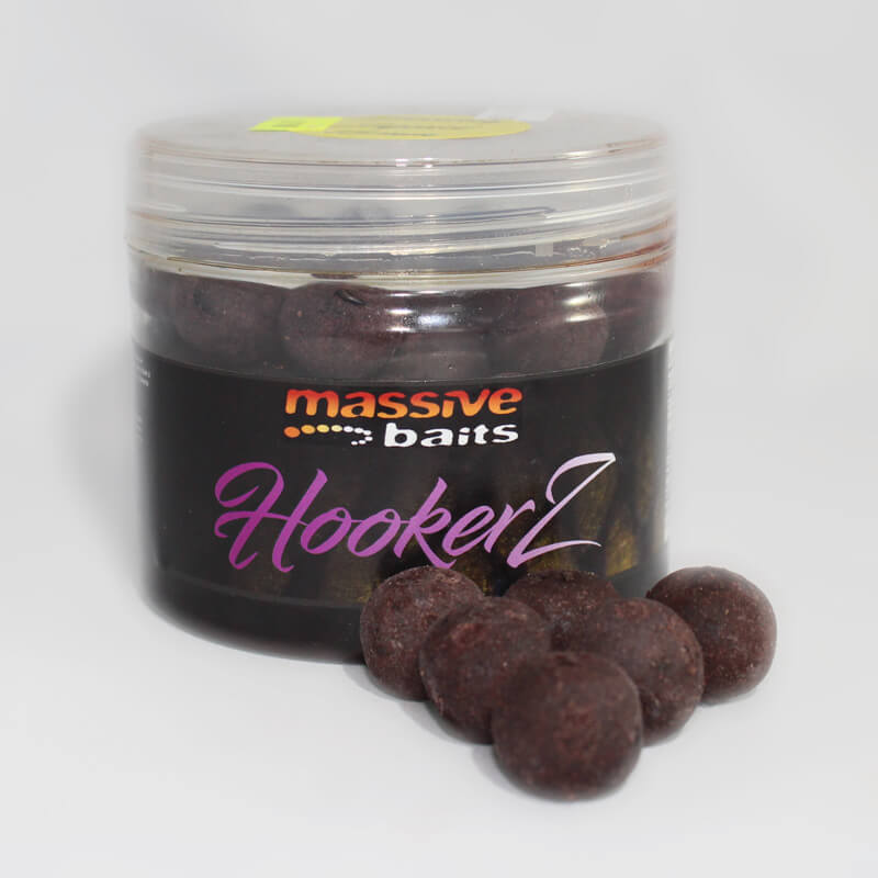 Massive Baits Hookerz Deadly Squid Hard Boilies 18mm