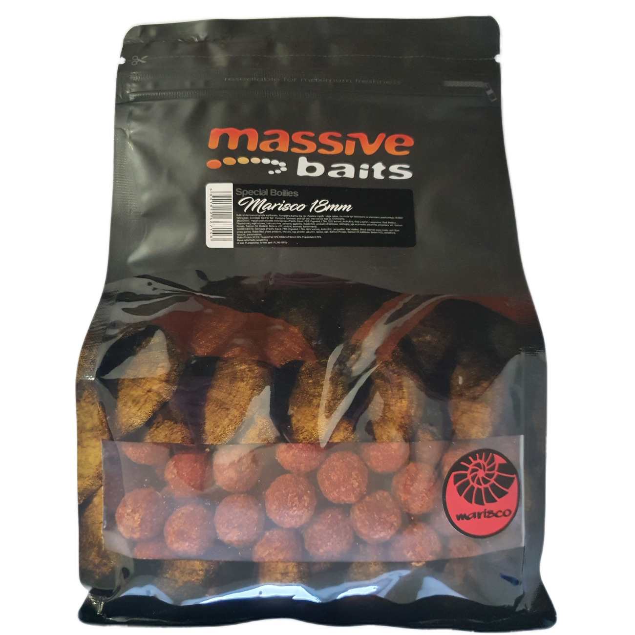 Massive Baits Marisco Robin Red Boilas 18mm 1kg