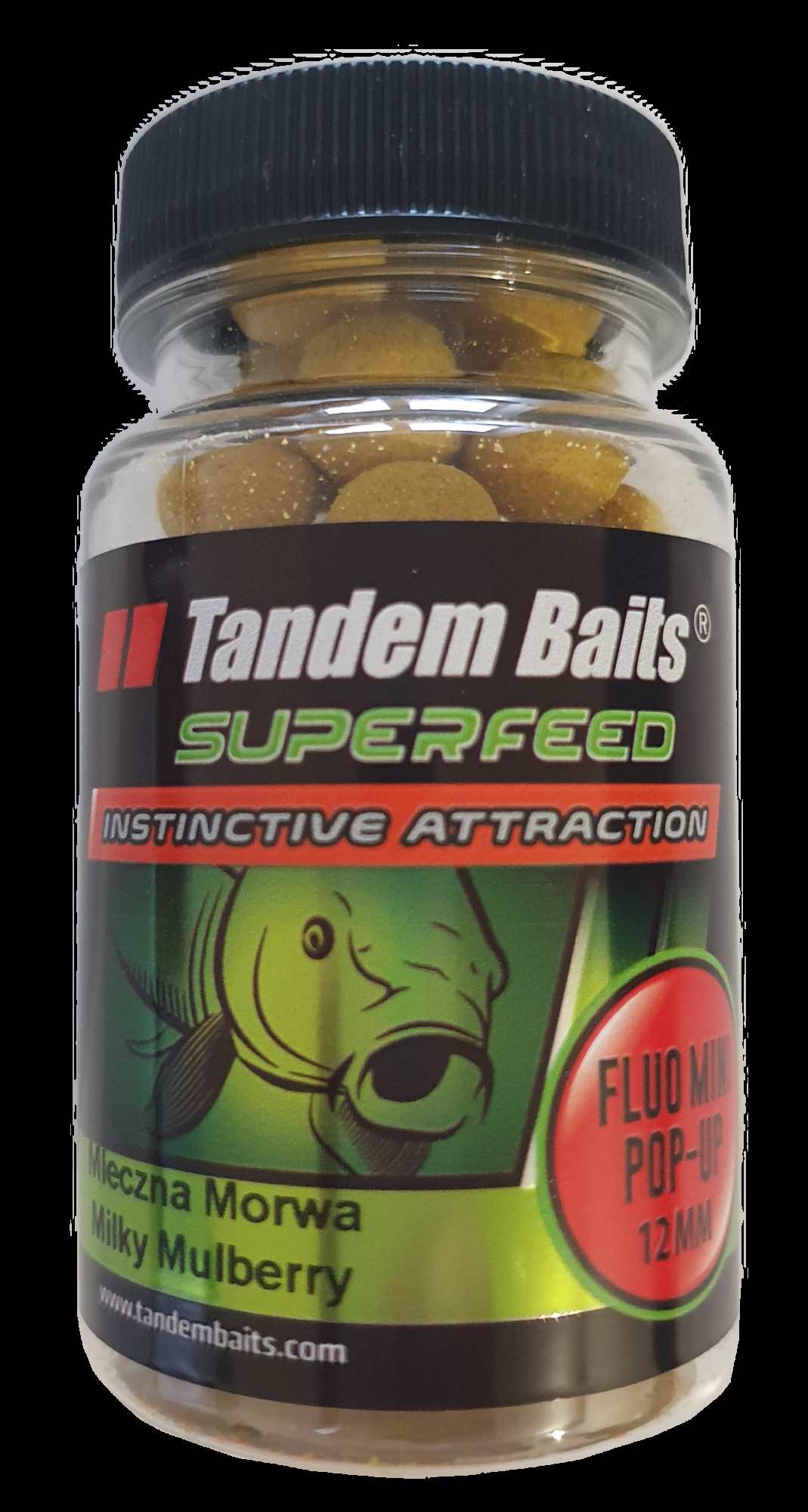 Tandem Baits Fluo Milky Mulberry Peldošās Boilas 12mm