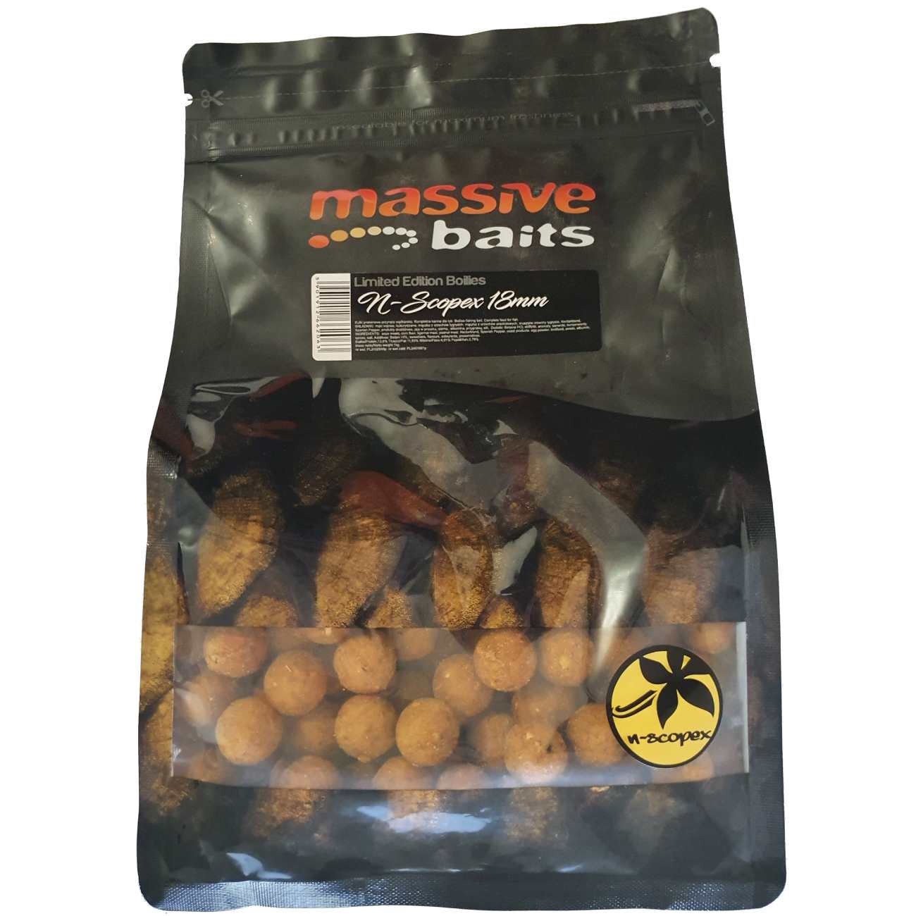 Massive Baits N-Scopex Boilas 18mm 1kg