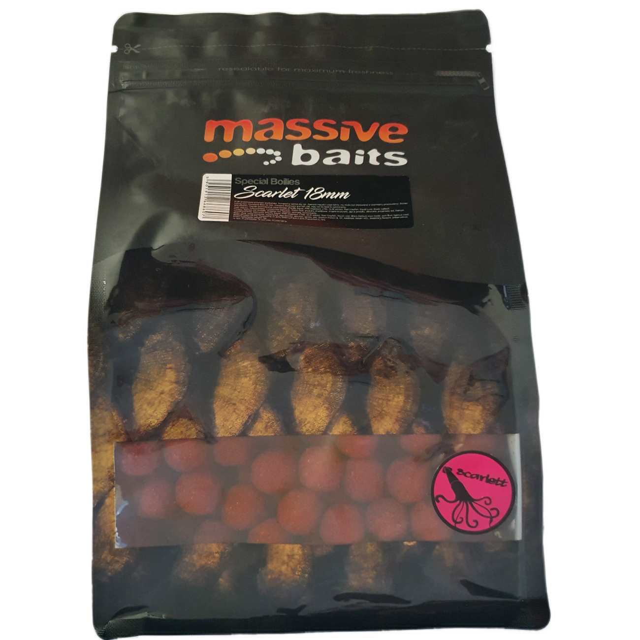 Massive Baits Scarlett Robin Red Boilas 18mm 1kg